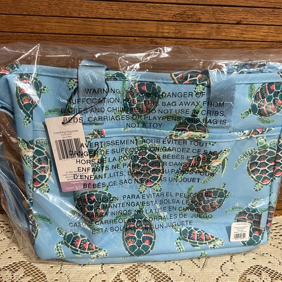 Vera Bradley Everything Organizer SEA TURTLES NWT - Picture 4 of 4